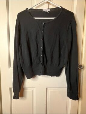 Jessica London Black Knit Cardigan